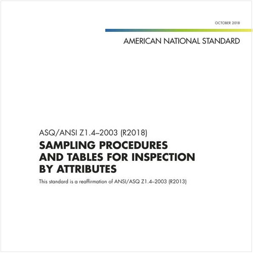 ANSI/ASQ Z1.4 & Z1.9 (R2018) SET - E-STANDARD