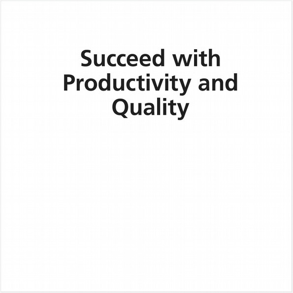 SUCCEED WITH PRODUCTIVITY AND QUALITY (EBOOK). HOW TO DO BETTER WITH LESS