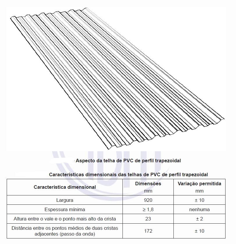 Target Normas A instalação das telhas de policloreto de vinila (PVC)