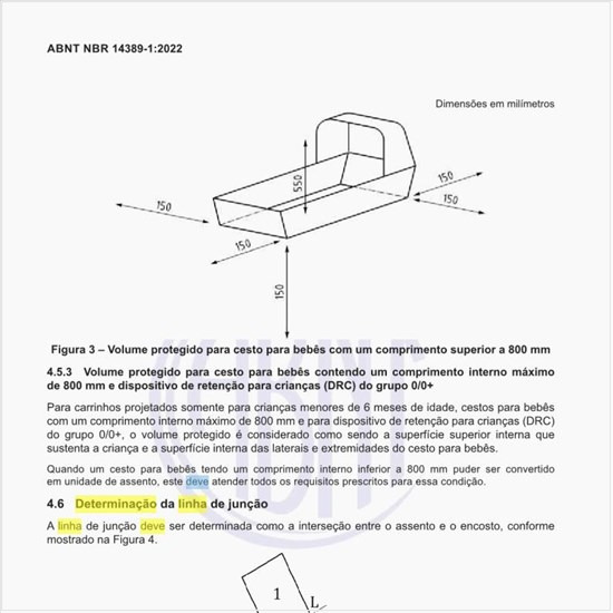 Como deve ser feita a determinação da linha de junção?
