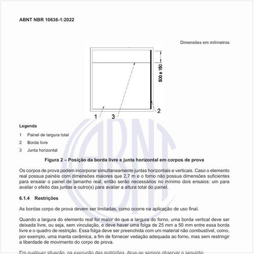Qual seria um exemplo de localização de termopares na superfície não exposta e medição da deflexão em parede de alvenaria?