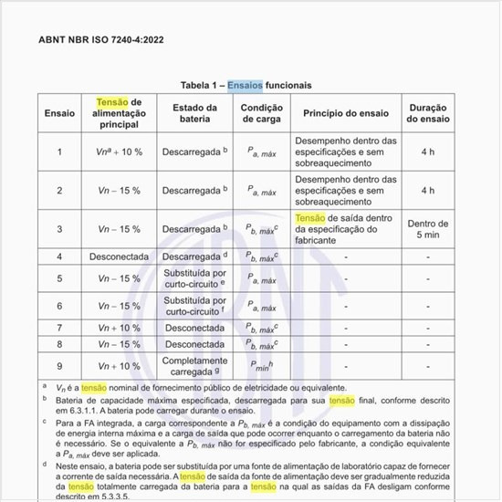 Quais são os ensaios funcionais?