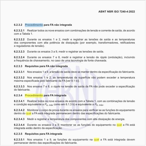 Qual é o procedimento para FA integrada?