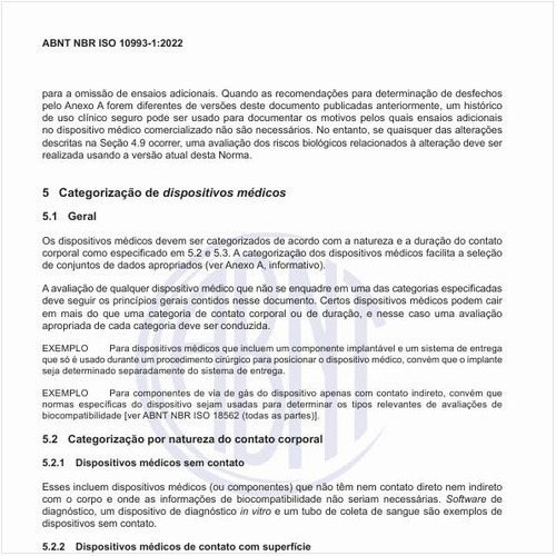 Como se pode fazer a categorização dos dispositivos médicos?