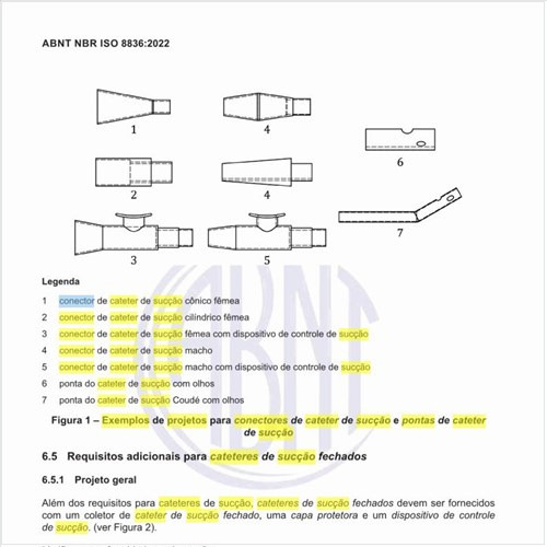 Quais são os exemplos de projetos para conectores de cateter de sucção e pontas de cateter de sucção?