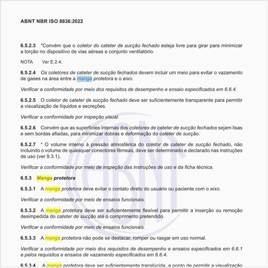 Qual a função da manga protetora?