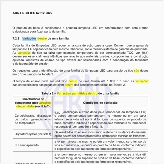Quais são as variações permitidas dentro de uma família?