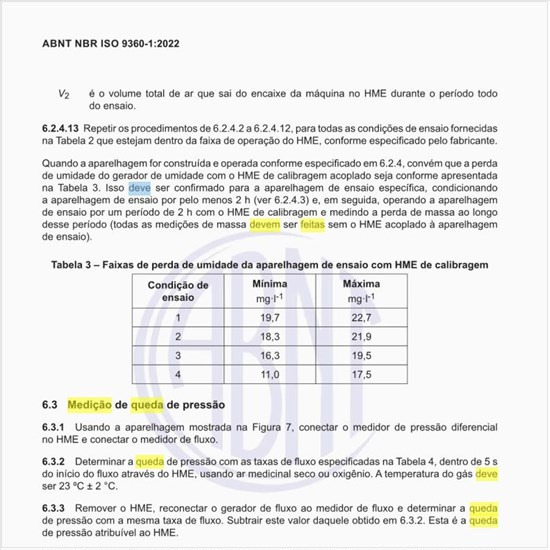 Como deve ser feita a medição de queda de pressão?
