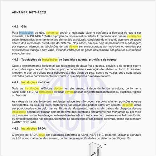 O que deve ser feito em relação às instalações elétricas?