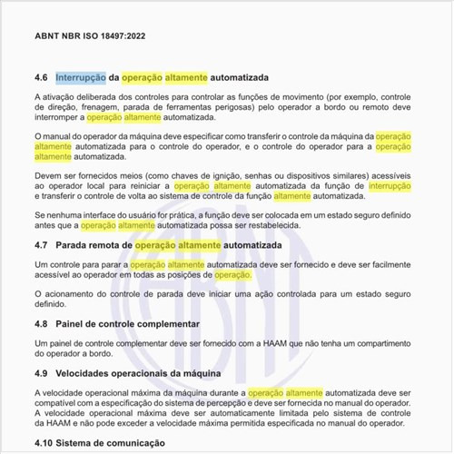 Quando fazer a interrupção da operação altamente automatizada?