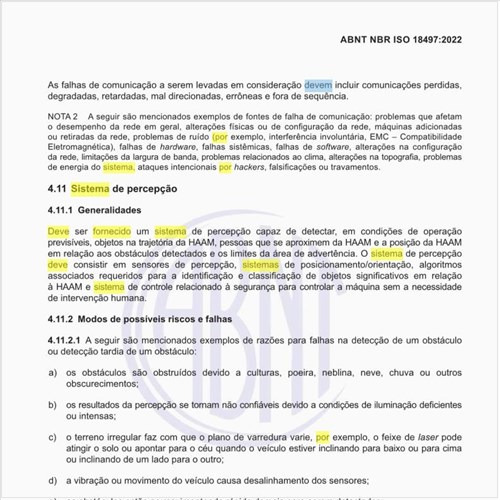 Por que deve ser fornecido um sistema de percepção?