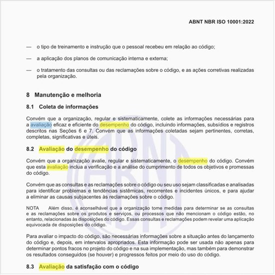 Como deve ser feita a avaliação do desempenho do código?