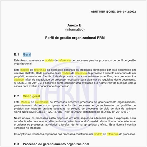 Qual é a visão geral do modelo de referência de processos?