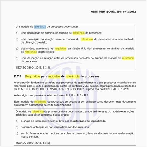 Quais são os requisitos para modelos de referência de processos?