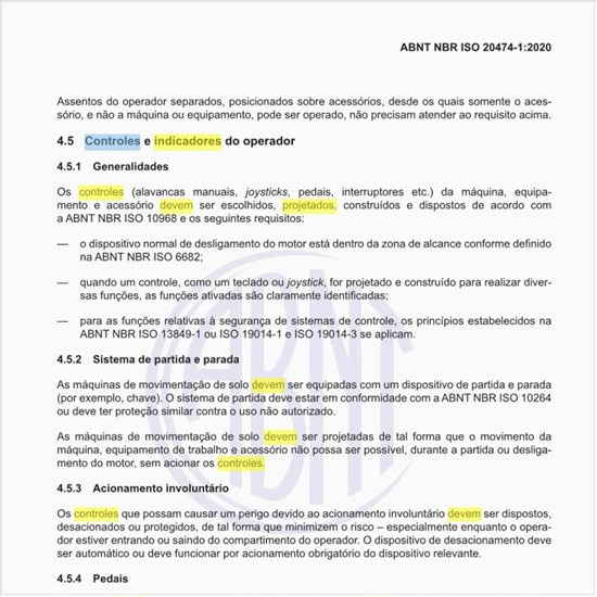 Como devem ser projetados os controles e indicadores do operador?