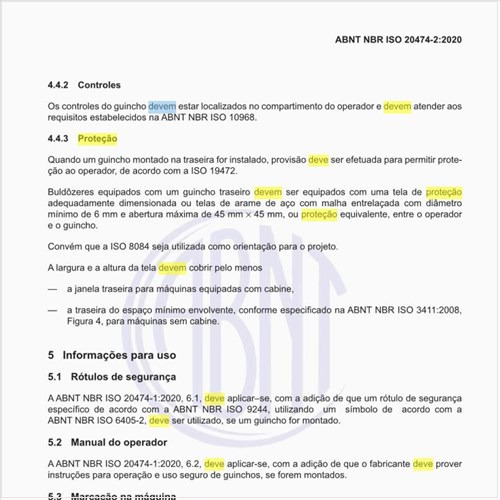 Como deve ser feita a proteção do operador?