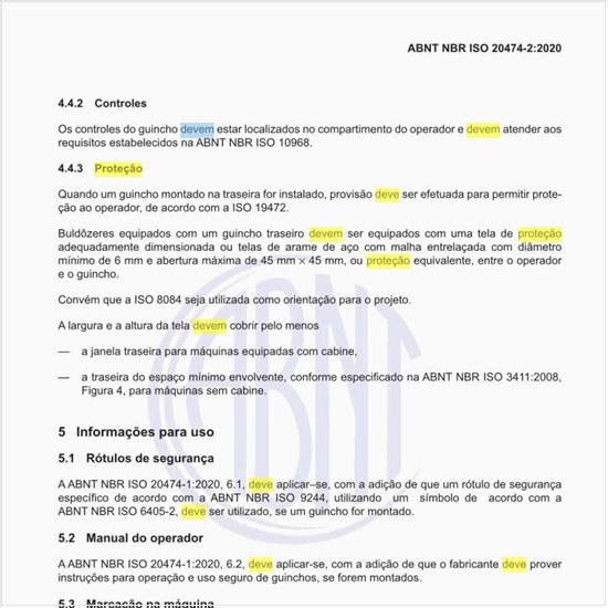 Como deve ser feita a proteção do operador?