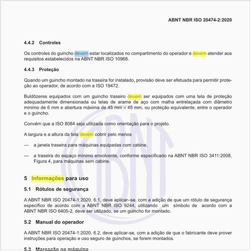 Quais devem ser as informações para uso?