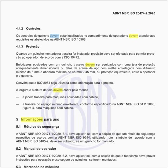 Quais devem ser as informações para uso?