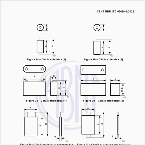 Quais são os exemplos de dimensões máximas da célula?