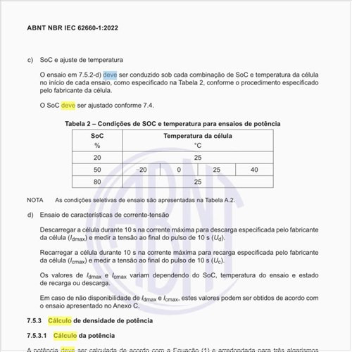 Como deve ser feito o cálculo da potência?