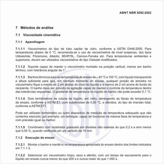 Como executar a análise da viscosidade cinemática?