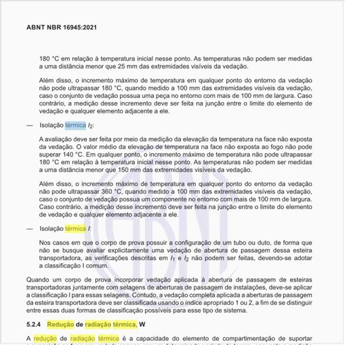 O que é a redução de radiação térmica (W)?