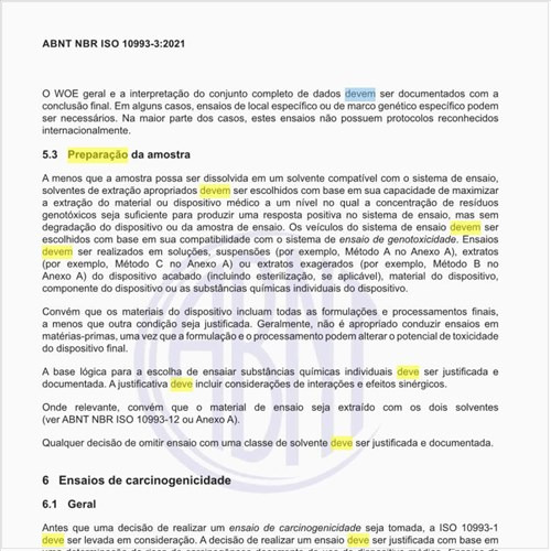 Como deve ser executada a preparação da amostra?