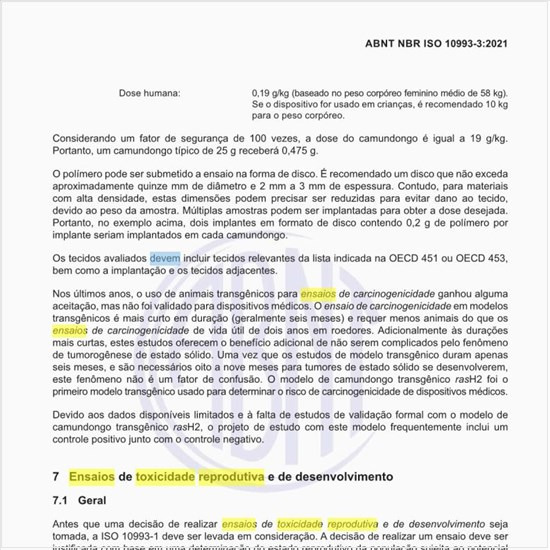 Como devem ser realizados os ensaios de toxicidade reprodutiva e de desenvolvimento?