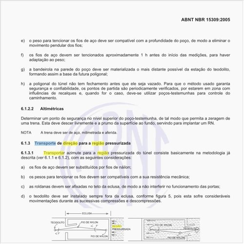 O que representa o transporte de direção para a região pressurizada?