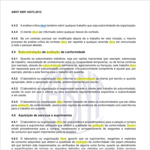 O que deve ser feito em relação à subcontratação da avaliação da conformidade?