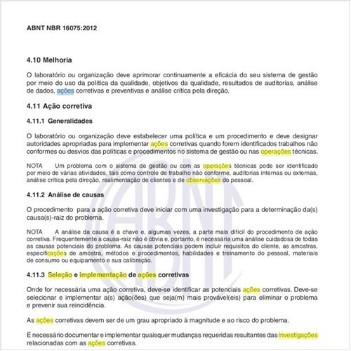 Como executar a seleção e a implementação de ações corretivas?
