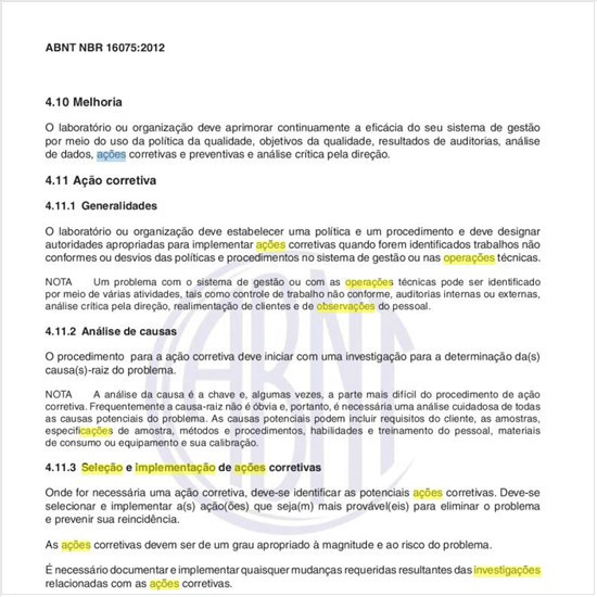 Como executar a seleção e a implementação de ações corretivas?