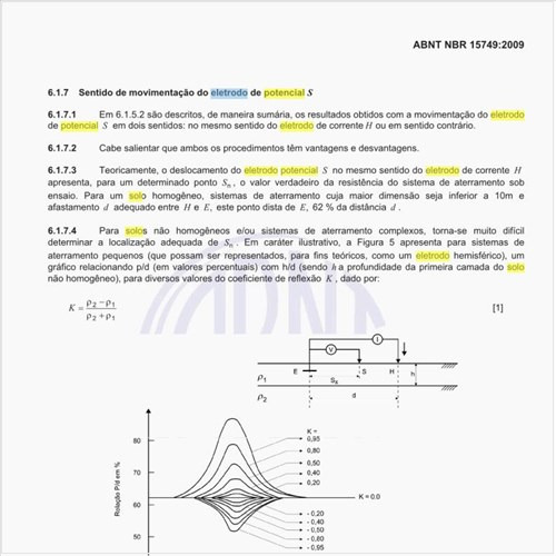 Qual deve ser a posição do eletrodo auxiliar de potencial para um solo de duas camadas?