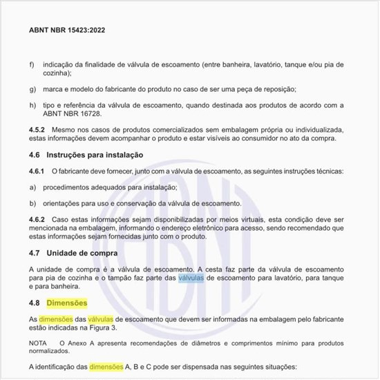 Quais são as dimensões básicas das válvulas de escoamento?
