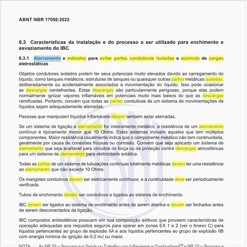 Como deve ser o aterramento e os métodos para evitar partes condutoras isoladas e acúmulo de cargas eletrostáticas?