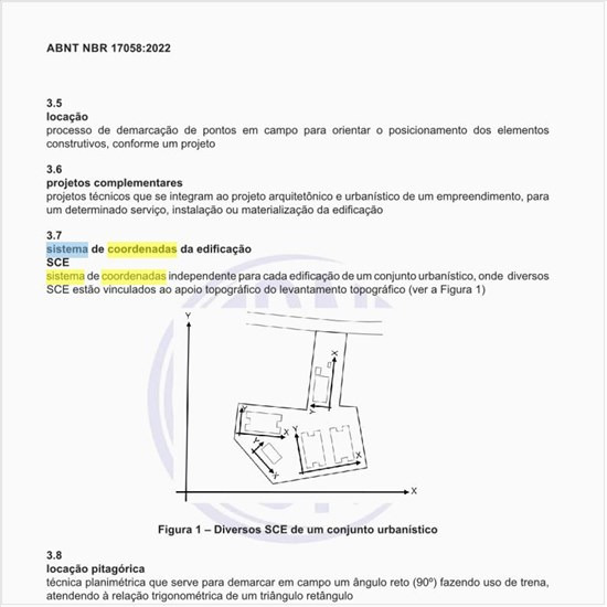 O que é um sistema de coordenadas da edificação?