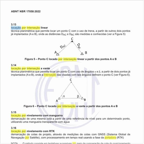 O que é a locação por interseção a vante?