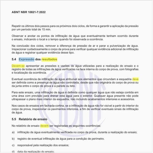 Como deve ser a expressão dos resultados do ensaio?