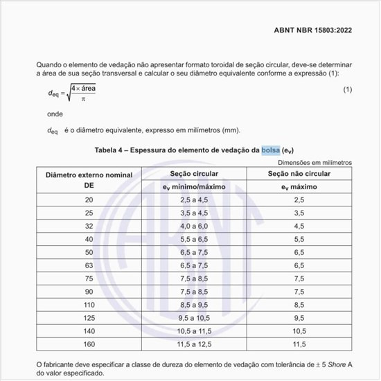 Qual é a profundidade mínima de penetração do tubo na bolsa da conexão?