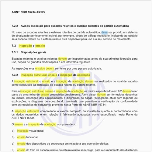 Como deve ser executada a inspeção estrutural, ensaio e inspeção de aceitação dos equipamentos?