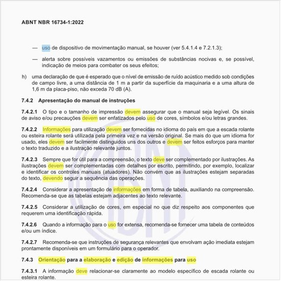 Qual deve ser a orientação para a elaboração e edição de informações para uso dos equipamentos?