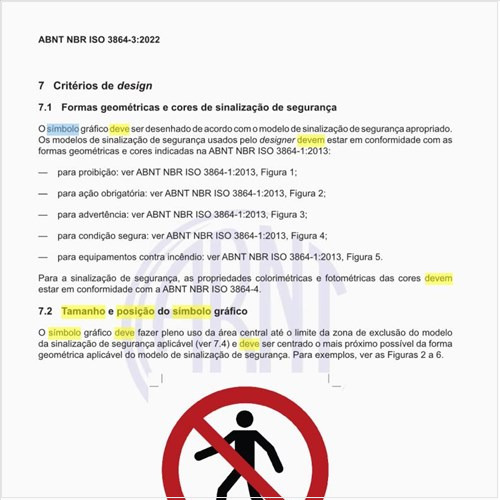 Qual deve ser o tamanho e a posição do símbolo gráfico?