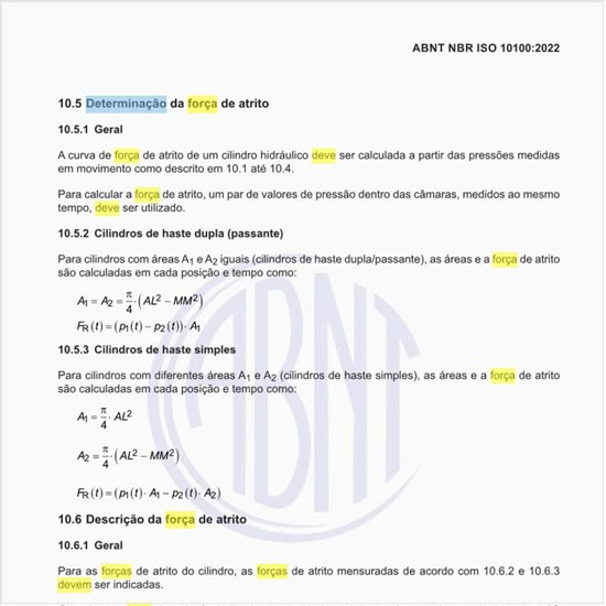 Como deve ser realizada a determinação da força de atrito?