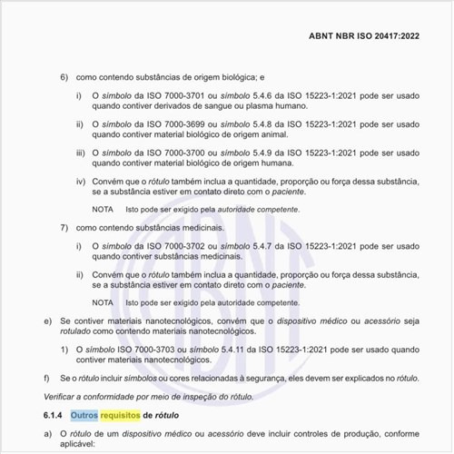 Quais são os outros requisitos de rótulo?