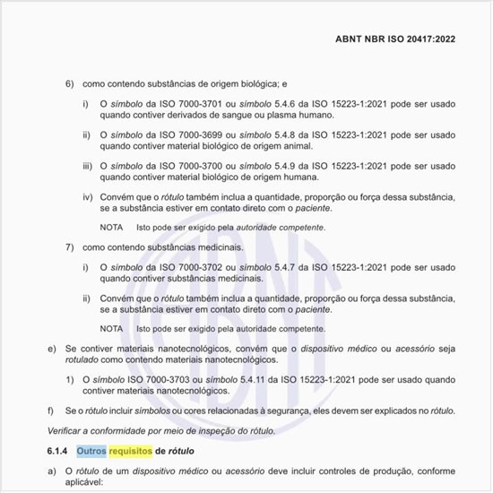 Quais são os outros requisitos de rótulo?