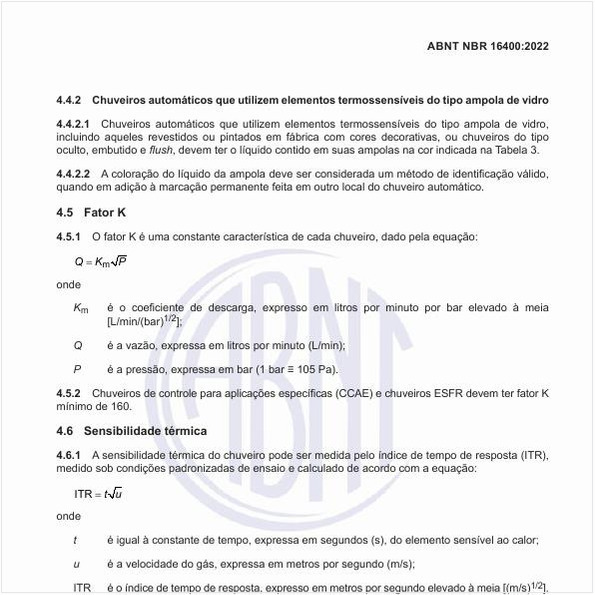 O que é o fator K de cada chuveiro?
