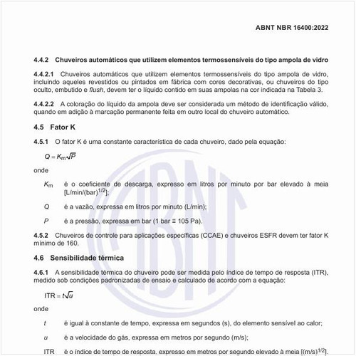 O que é o fator K de cada chuveiro?