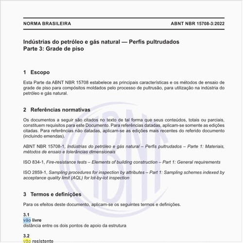 O que representa o vão resistente?