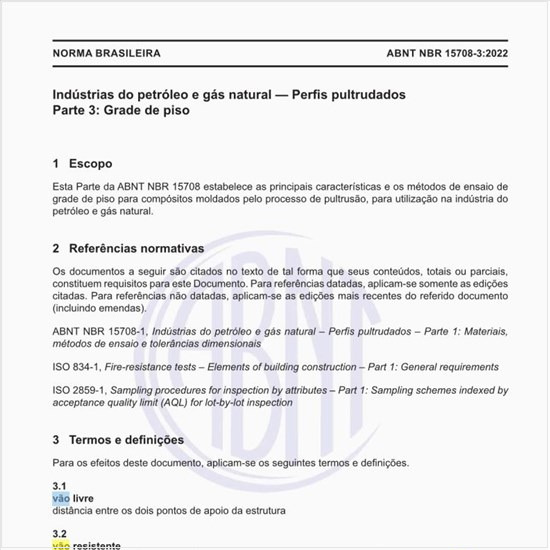 O que representa o vão resistente?